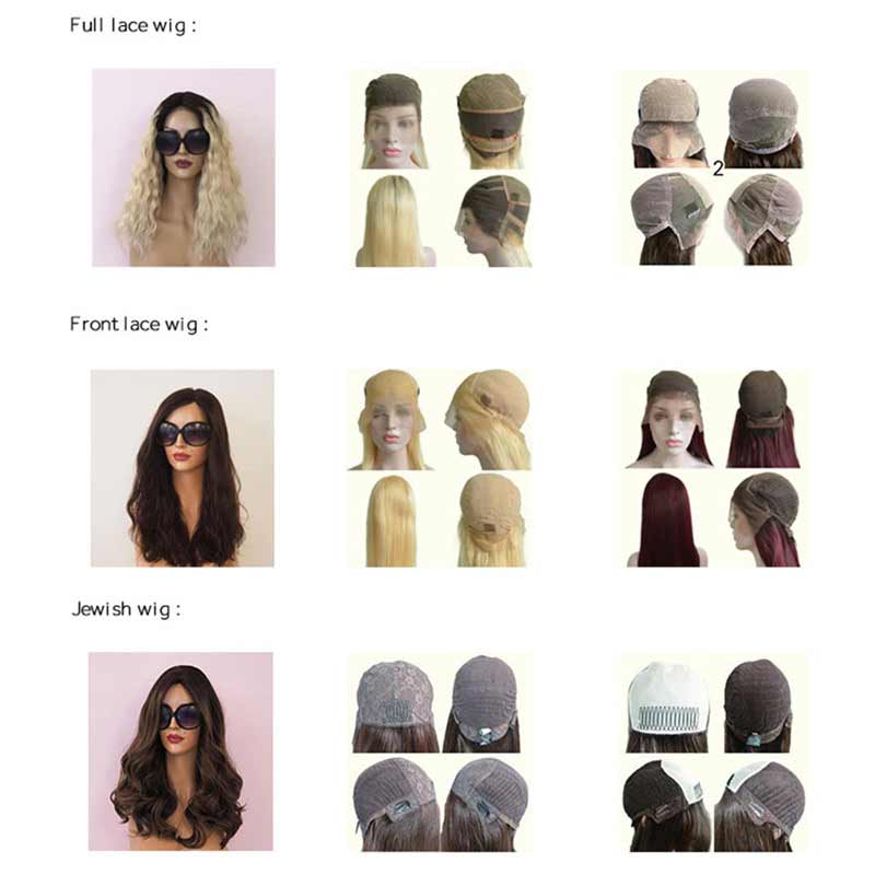 Custom Women′s Elastic Net and Swiss lace front High Quality Wig
