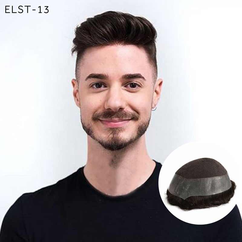 Elegant Hair swiss Lace with Super Thin Skin Hair System for Men